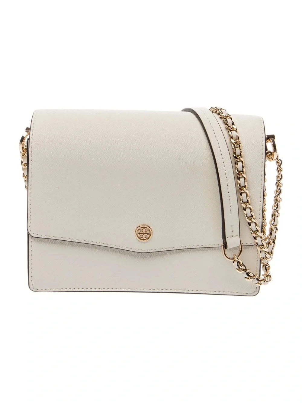 Tory Burch -  Robinson Small Chain Shoulder Bag in Cream